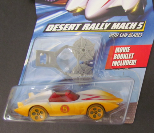 HOT WHEELS SPEED RACER~Desert Rally Mach 5 DIECAST RACECAR w/Saw Blades~M5937 - Picture 4 of 5