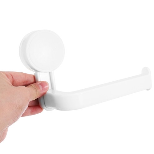 Estante enrollable para pañuelos de baño con potente ventosa para fácil montaje en pared - Imagen 10 de 12