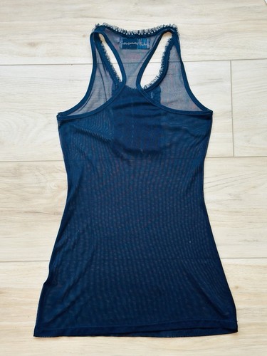 Twelve By Twelve Romantic Mesh Sheer Beaded Top Sz XS - Picture 2 of 2