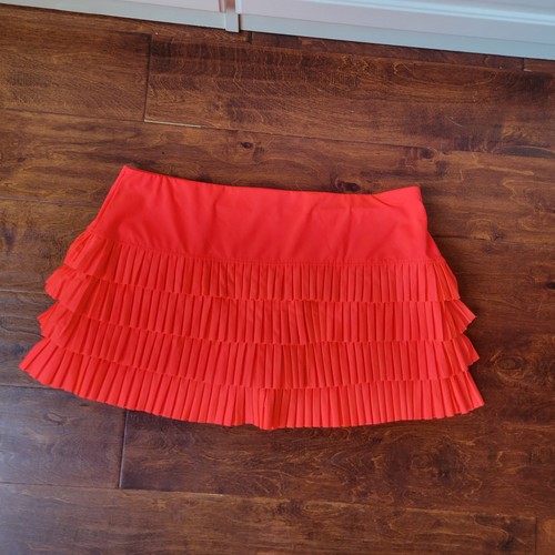 Lucky in Love Mon Amie orange Rock Rüschen Stufen Skort Tennis Golf Damen Large - Bild 4 von 8