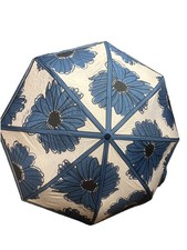 BRIGHTON AUTOMATIC UMBRELLA Large Blue Flowers READ