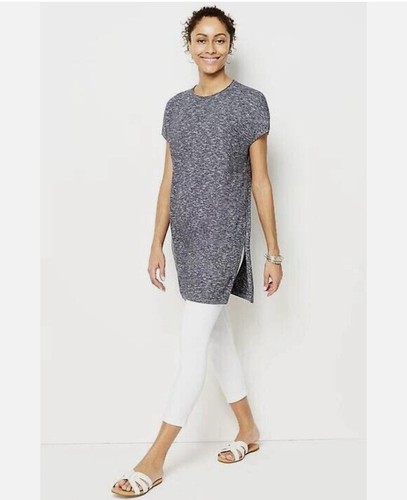 Maglione J.Jill Pure Jill 1x Relaxed Pure Jill Easy tunica cotone $99 nuovo con etichette - Foto 9 di 9