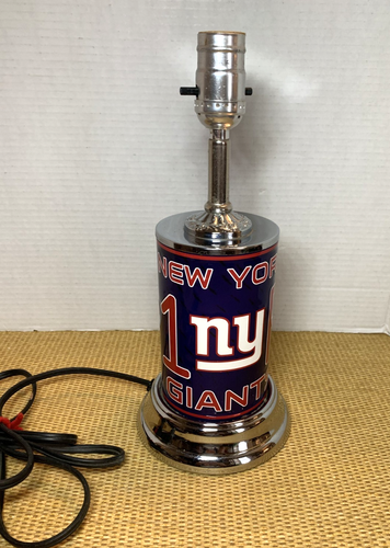 New York Giants Football Table Accent Lamp #1 Fan License Plate Works NFL - Picture 8 of 17