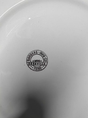 Freimaurer Freemason 10" Teller Goldrand Elmer New Jersey Lodge #160 Sanders Mfg Co - Bild 6 von 6