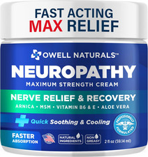Owell Naturals Neuropathy Cream Extra Strength Nerve Relief Cream For Foot/Hand