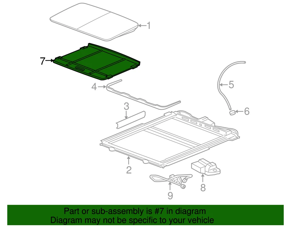 Parasol genuino GM 25791959 CANTIDAD 1 Foto 2 de 2