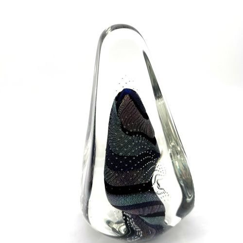 Signiertes Kunstglas große Skulptur dichroitisch mundgeblasen Infinity Art Scott Hartley - Bild 7 von 12
