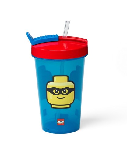 2keine offizielle Lego Becher mit Strohhalm Trinkflasche 2018 - Bild 2 von 9
