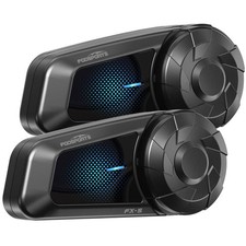 2Pcs FX-S Motorcycle Bluetooth Headset Helmet Intercom 2-Way 1000m Communication