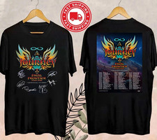 Journey Band Final Frontier Tour 2026 Signature T-Shirt FAST SHIP Multicolor