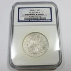 1858 O NGC - Shipwreck SS Republic Silver Seated Liberty Half Dollar #58701A