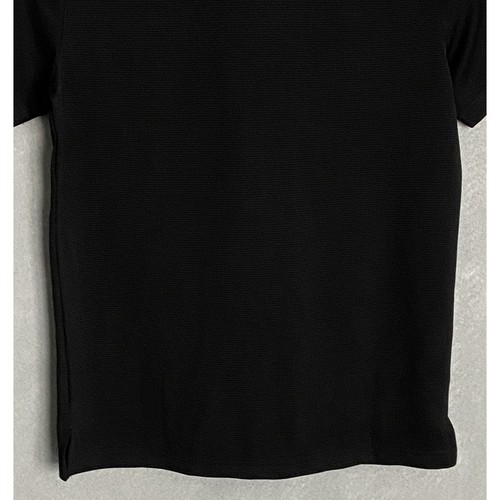 Alfani Men's Small Ottoman Zip Polo Shirt Short Sleeve Deep Black NEW - Picture 8 of 11