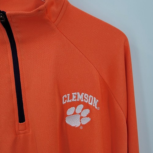 Clemson Tigers Quarter Zip Pullover Shirt Mens XL NCAA Football Knights Apparel - Picture 3 of 7