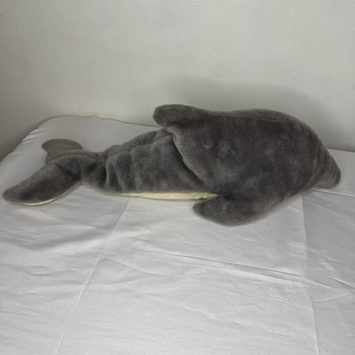 Vintage Furry Folk Puppets Folkmanis Folktails Dolphin Plush Puppet Sea Ocean - Picture 4 of 8