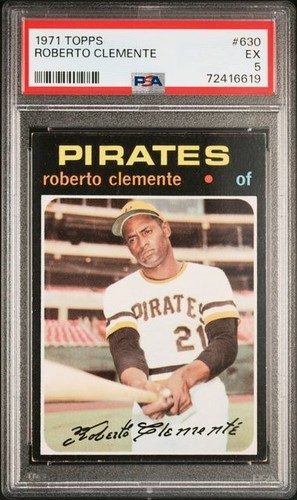 1971 Topps Roberto Clemente #630 PSA 5 EX Pittsburgh Pirates HOF 