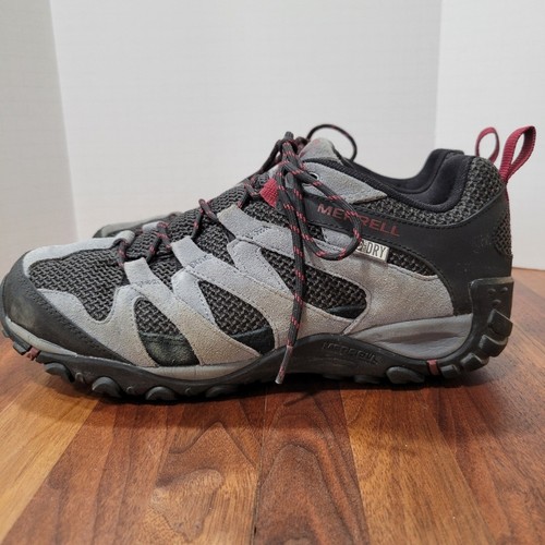 Merrell Alverstone Waterproof Hiking Shoes Suede and Mesh Upper Men's SZ 9 - Picture 3 of 12