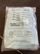 NEW Audio Precision CAB-XBR Interconnect Cable kit 4 RCA/Phono to XLR