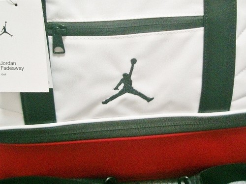 Michael Jordan Limited Model Synthetic Material White Red Black Golf Boston Bag - Picture 2 of 8