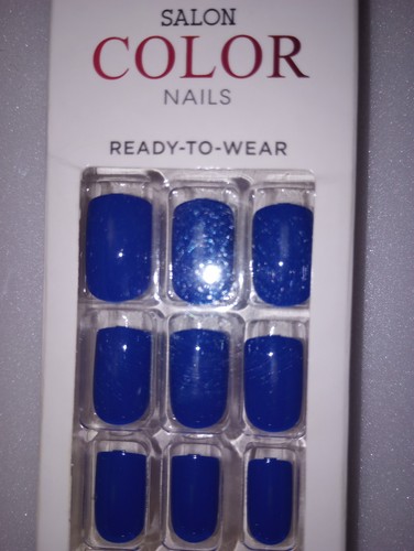 24 Kiss Salon Color Nägel kurz dunkelblau 7 Tage Ready To Wear Fingernagel blau - Bild 2 von 10