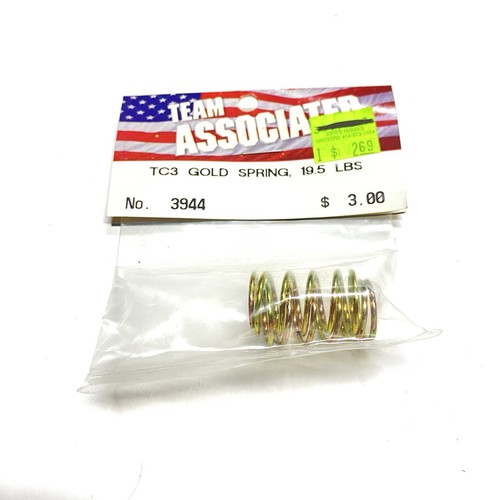 Team Associated 3944 Gold 19.5 lb Springs for TC3 TC4 NTC3 NIP RC - Picture 1 of 2