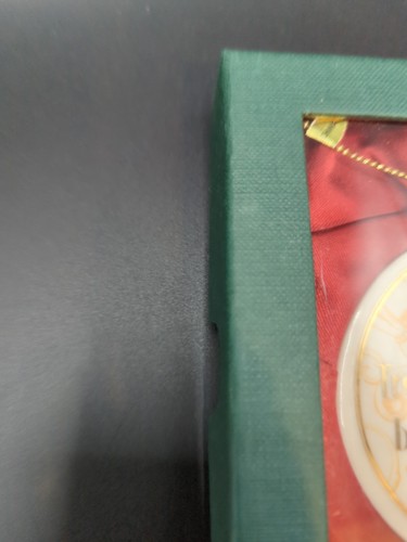 Demdaco Christmas Wishes Porcelain Ornament Time Treasured Moments Clock 2002 - Picture 6 of 6