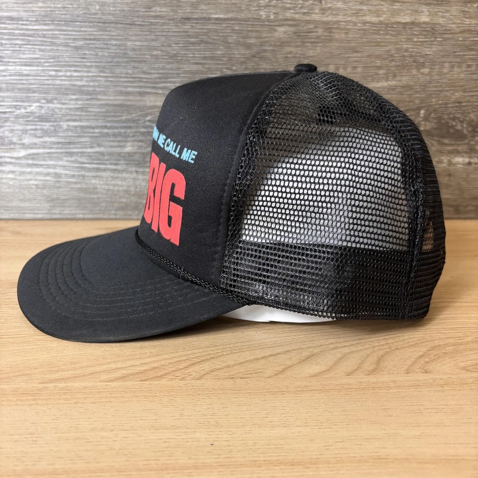 De colección MR BIG Gorra Gorra Snap Back Negro Camionero Malla Novedad Divertido Eslogan Para Hombres Foto 4 de 4