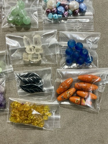 Lote cuentas para hacer joyas cristal cristal perlas piedra y más - Imagen 6 de 10