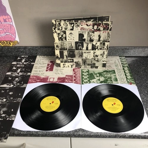 LP VINYL ROLLING STONES ALBUM EXILE ON MAIN STREET  UK 1ST PRESS 1972 NM-/EX