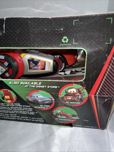 Disney Store Pixar Cars Lightning McQueen Racing Car Radio Controlled Return - Picture 16 of 24