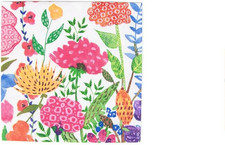 Cottage Floral Cocktail Napkins - 20 per Package