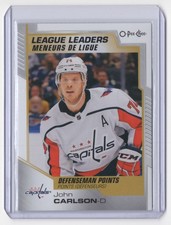 -2020-21 O-Pee-Chee League Leaders John Carlson Washington Capitals #586