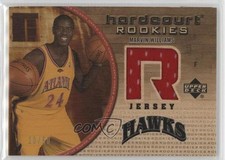 2005 Upper Deck Hardcourt Rookies Wood Jerseys /50 Marvin Williams #134-WJ 11ci