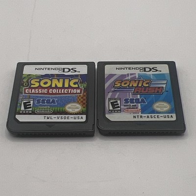 Nintendo DS Sonic Rush + Sonic Classic Collection - 2 Game Bundle Tested Working