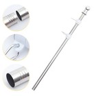  1 Set of Rotatable House Flag Pole Stainless Steel Dechtable Flagpole Kit for