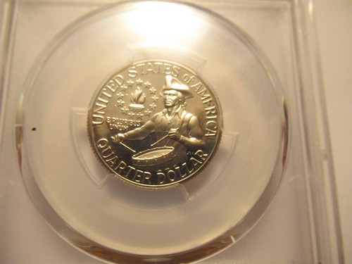 DUE MONETE AMERICANE 1976, Kennedy Half e Washington Quarter entrambe PCGS PR69 DCAM - Foto 4 di 7