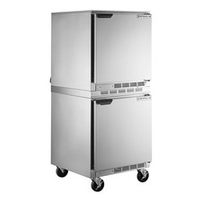 Beverage-Air UCF27AHC and UCR27AHC Double Stacked 27" Undercounter Freezer and R