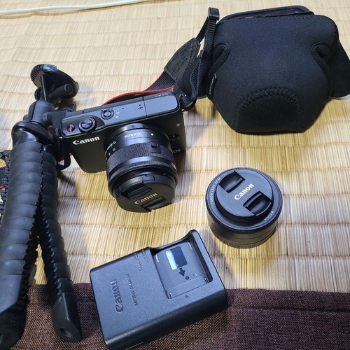 Kit de doble lente Canon EOS M10 negro 18,0 MP