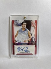 2022-23 Leaf Draft - Base Autographs Dereck Lively #BA-DL1 Red /50 (AU, RC)