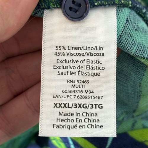 Sofia Jeans Women's 3XL Green Floral Peplum Camisole Top - Picture 12 of 12