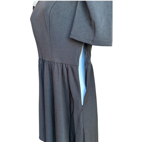 Scarlet Darkness Gothic Wednesday Adams Style Kleid mit Spitzenkragen Gr. S - Bild 10 von 12