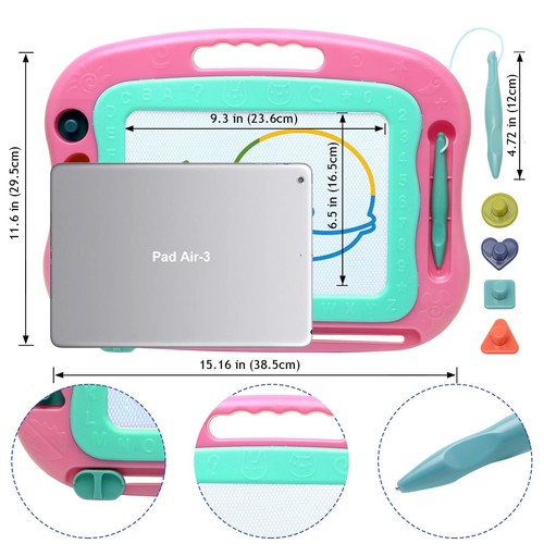 Magnetic Drawing Board Magna Doodle Board,Toys for Girls Boys 3 4 5 6 7 Year ... - Foto 4 di 6