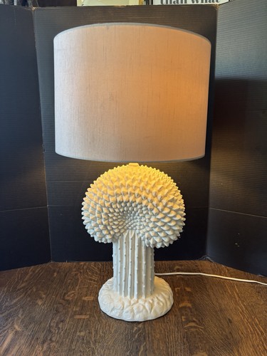 Vintage italienische Majolika Kaktus Tischlampe John Dickinson zugeschrieben 70er Jahre - Bild 2 von 13