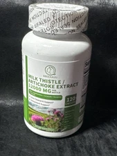 Bbeeaauu Milk Thistle & Artichoke Extract Supplement 1200mg Supports Liver Clean