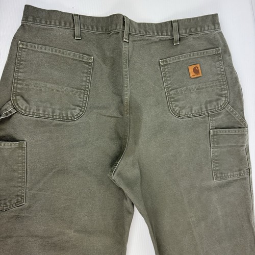 Carhartt B11 Herren Arbeitshose Grün Dungaree Fit Original Fit Hose MOS Gr. 42x32 - Bild 13 von 17