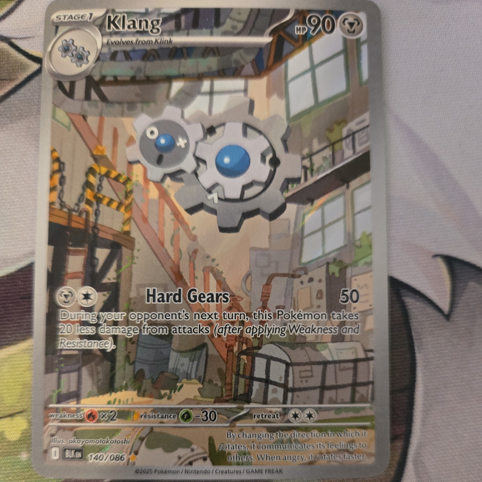 Pokemon Klang 140/086 English SV: Black Bolt Illustration Rare NM