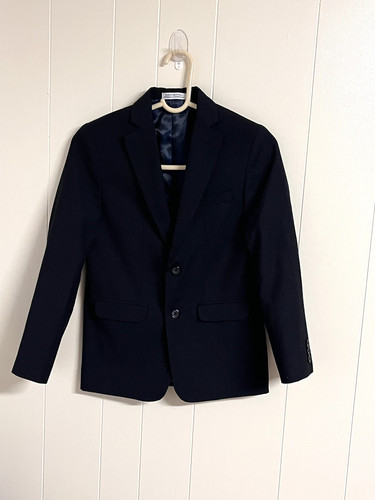 IZOD Boys Black Blazer Jacket Taylor Suit Size 12 - Picture 2 of 9