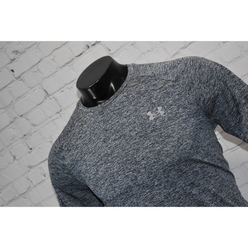 Under Armour Tech T-Shirt Herren Größe Medium Performance HeatGear Blau Gym 