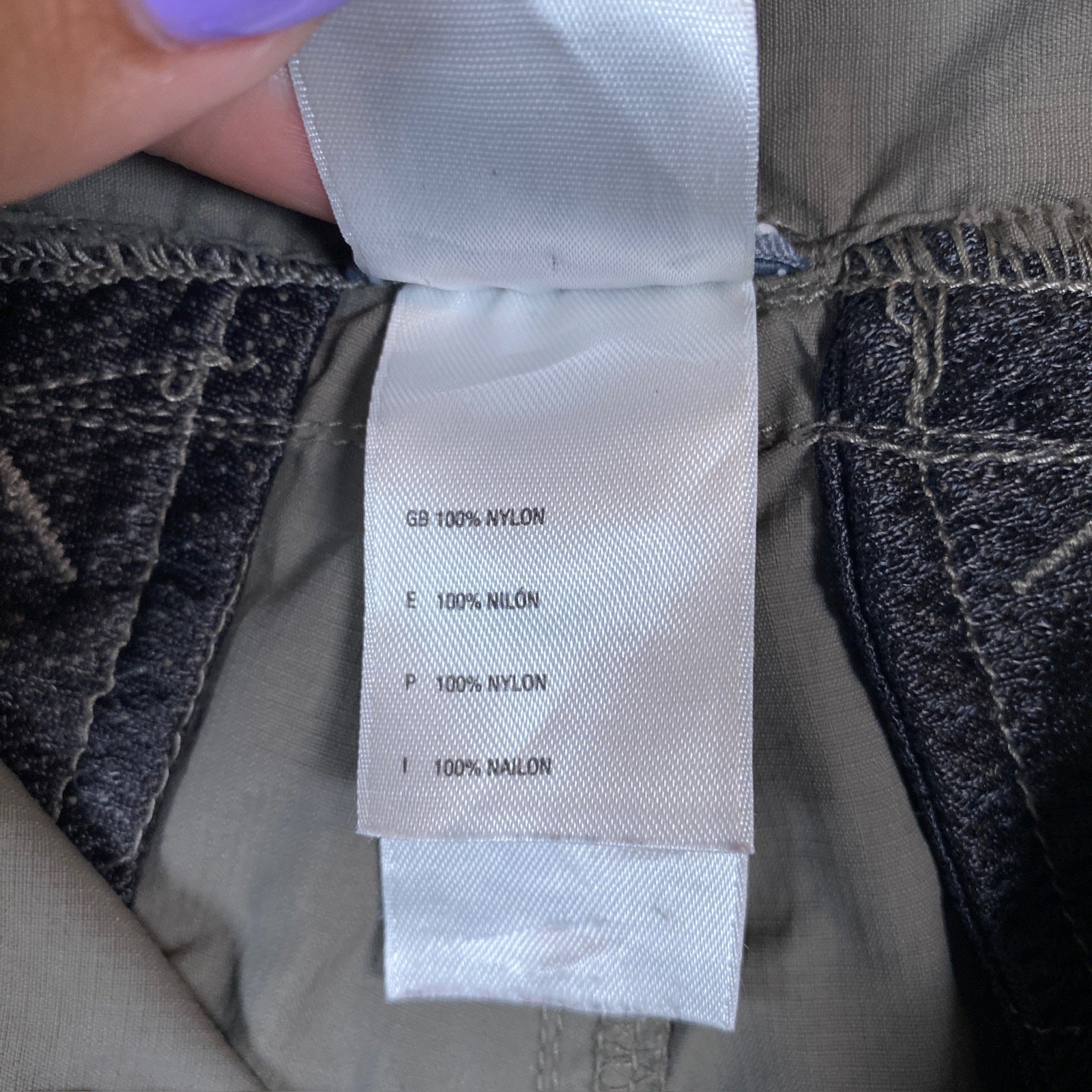 The North Face Womens Pants Gray Green Below the Knee Capri Nylon Stretch 8 thumbnail 7