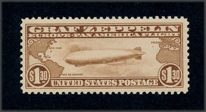 drbobstamps US Scott #C14 Mint NH OG Zeppelin Airmail Stamp (See Description)