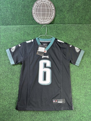 Jugend Nike DeVonta Smith schwarz Philadelphia Eagles Game Trikot Größe S DEFEKT